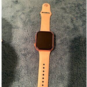 Smart watch 8 unbranded 45mm, Encoder, Heart rate, Waterproof, Beige Band